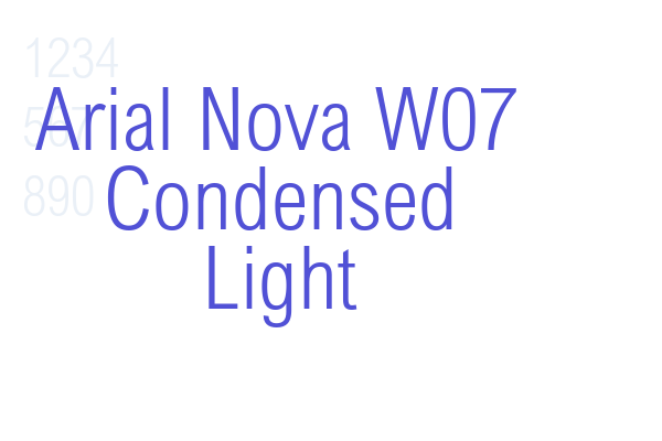 Arial Nova W07 Condensed Light font download