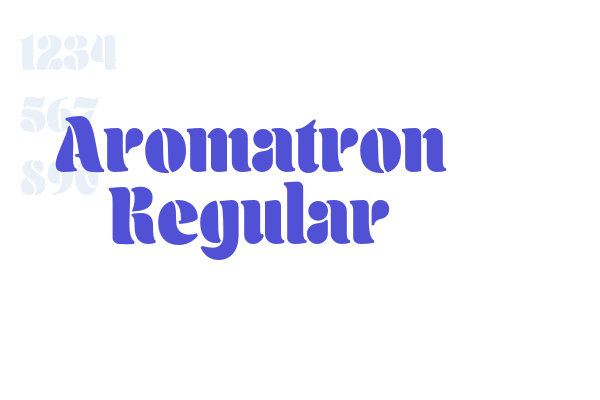 Aromatron Regular font download