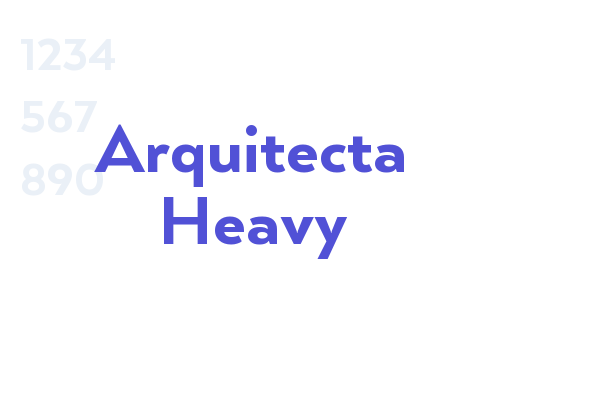 Arquitecta Heavy font