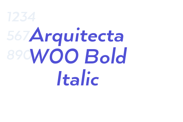 Arquitecta W00 Bold Italic font