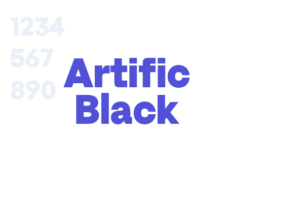 Artific Black font download