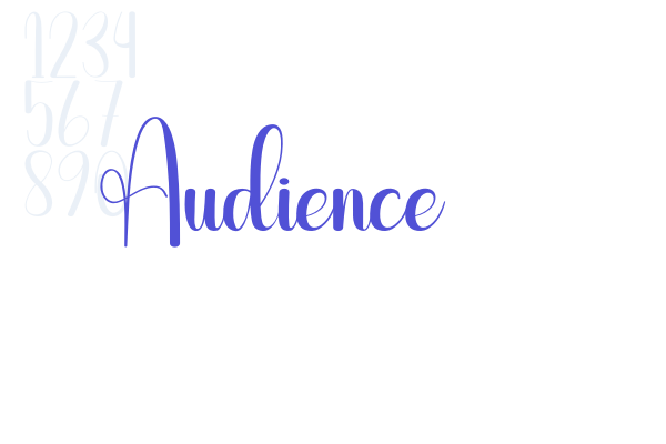 Audience font download