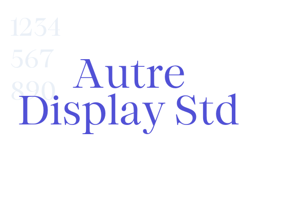 Autre Display Std font download