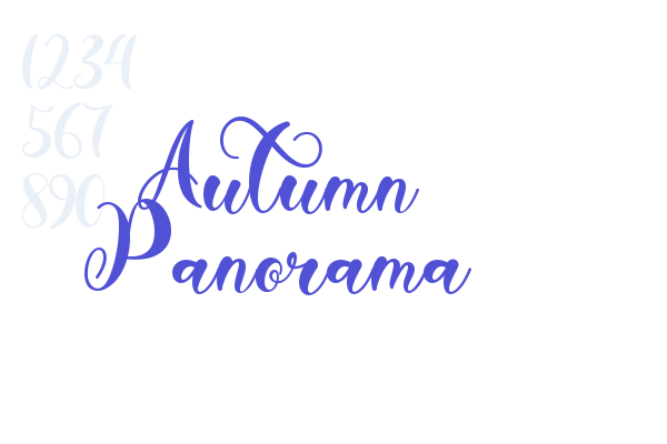 Autumn Panorama font download