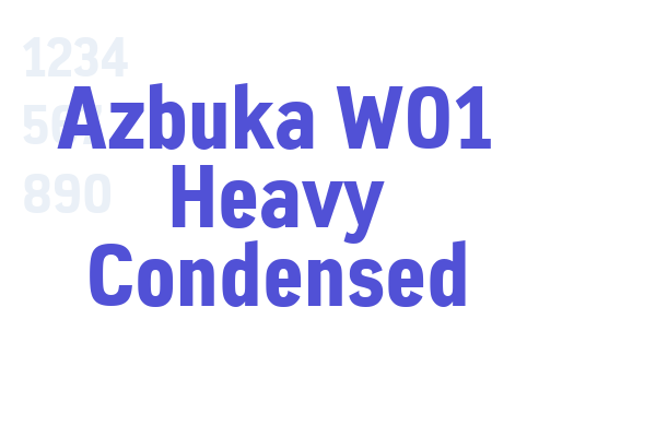 Azbuka W01 Heavy Condensed font download