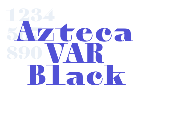 Azteca VAR Black font download