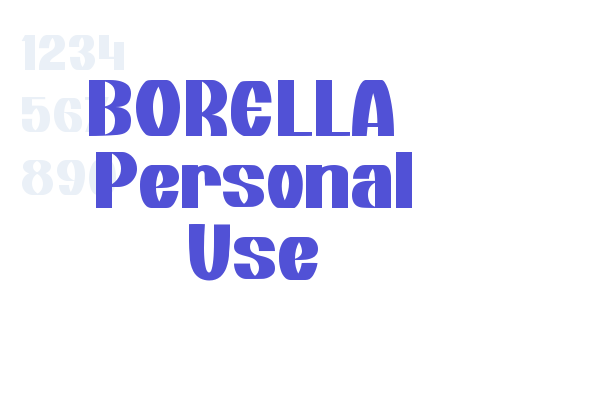 BORELLA - Personal Use font download