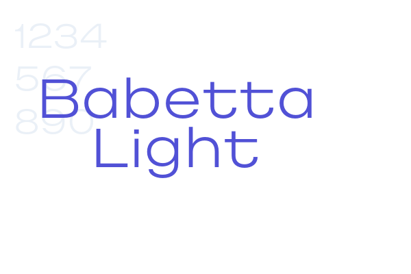 Babetta Light font download