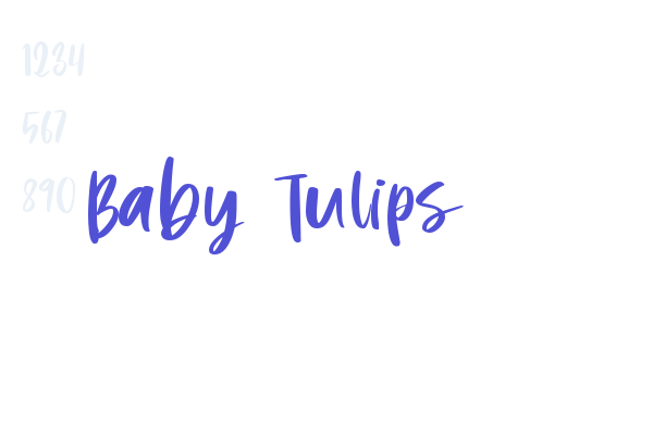 Baby Tulips font download