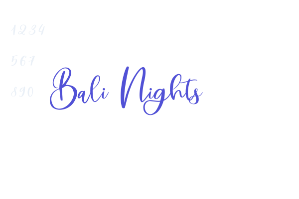 Bali Nights font download