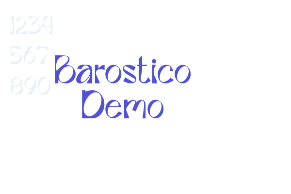 Barostico Demo font download