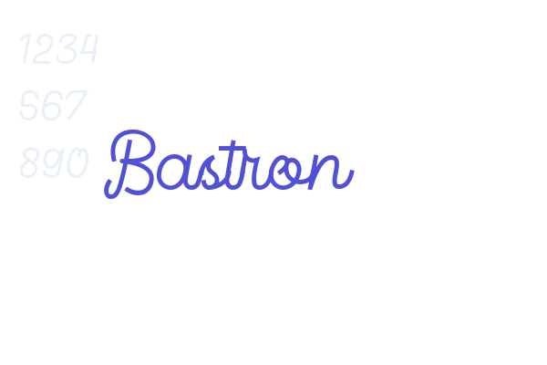 Bastron font download