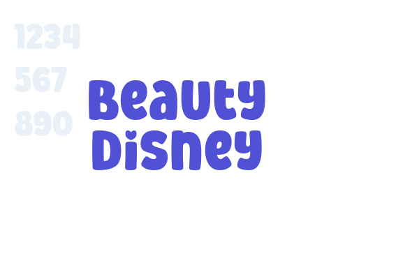 Beauty Disney font download