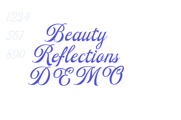 Beauty Reflections DEMO font download