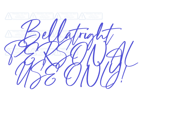 Bellatright PERSONAL USE ONLY! font download