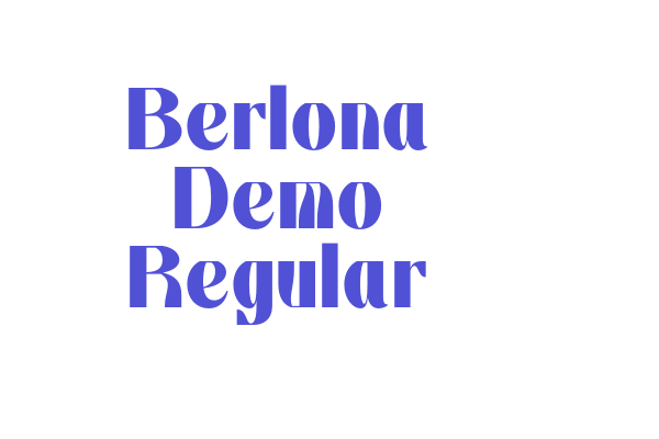 Berlona Demo Regular font download