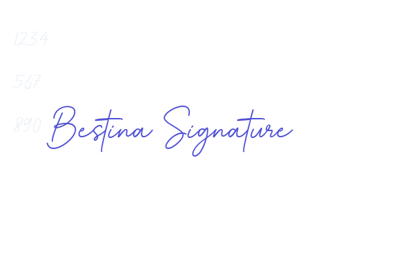 Bestina Signature font download