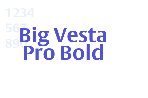 Big Vesta Pro Bold