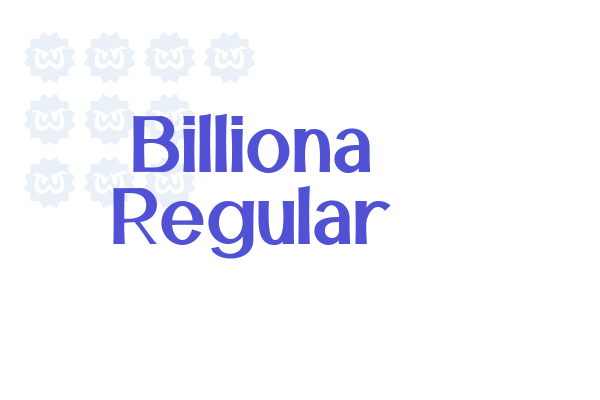 Billiona Regular font download