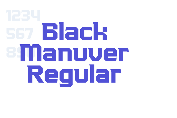 Black Manuver Regular font download