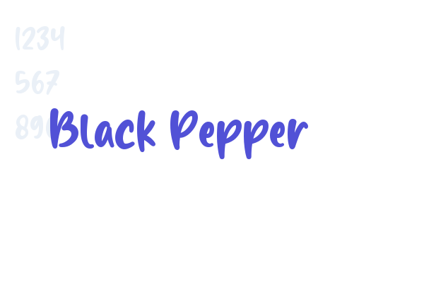 Black Pepper font download