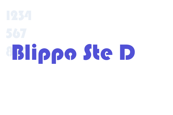 Blippo Ste D font download