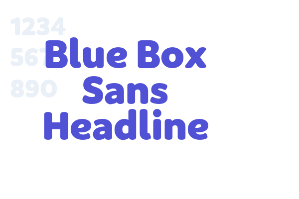 Blue Box Sans Headline