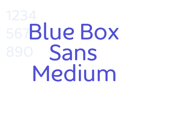 Blue Box Sans Medium