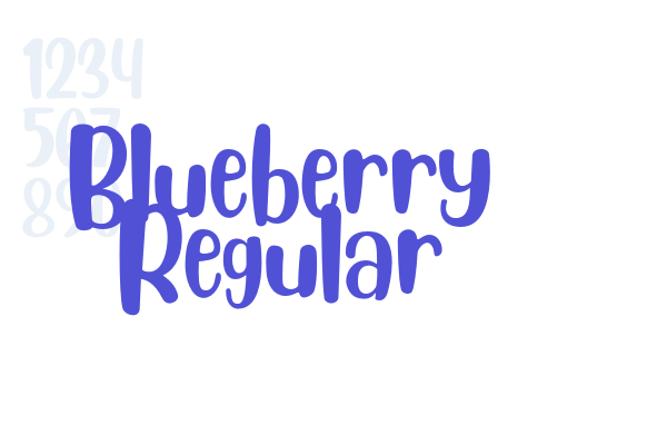 Blueberry Regular font download