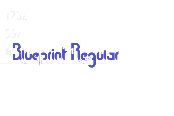 Blueprint Regular font download