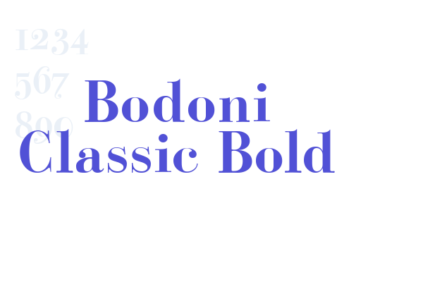 Bodoni Classic Bold font download