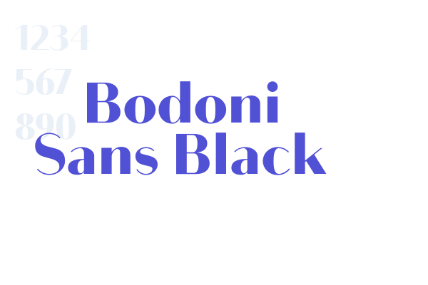 Bodoni Sans Black font download