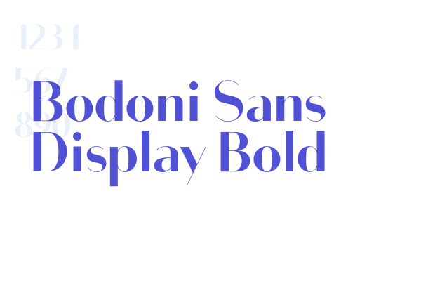 Bodoni Sans Display Bold font download