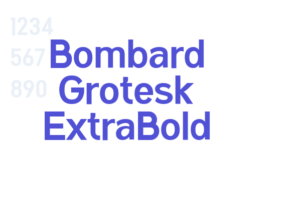 Bombard Grotesk ExtraBold font download