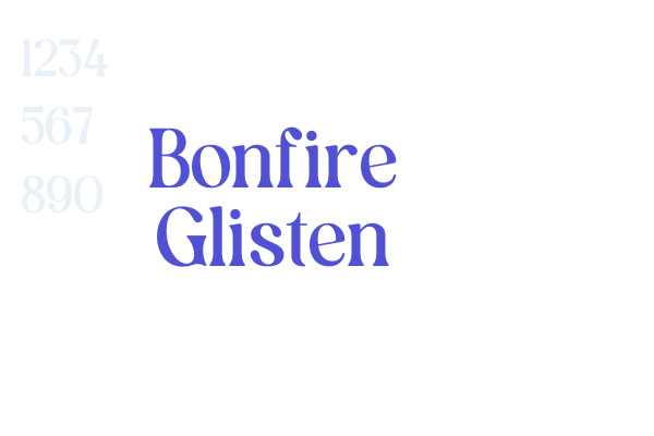 Bonfire Glisten font download