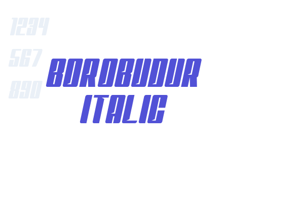 Borobudur Italic font download