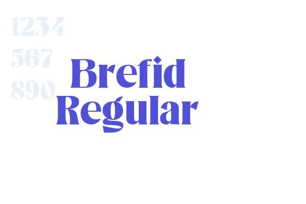 Brefid Regular font download