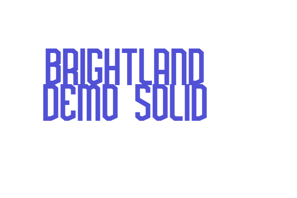 Brightland Demo Solid font download