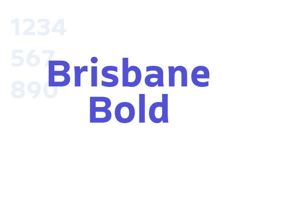 Brisbane Bold font download