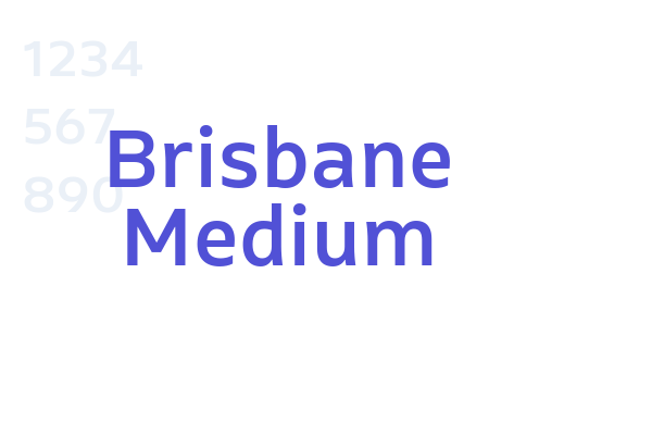 Brisbane Medium font download