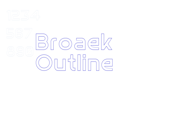 Broaek Outline font download