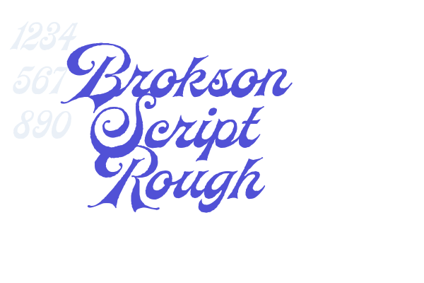 Brokson Script Rough font download