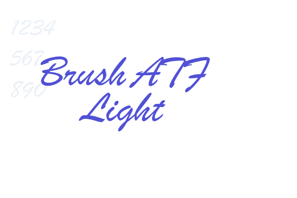 Brush ATF Light font download