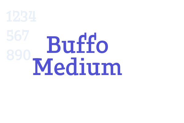 Buffo Medium font download