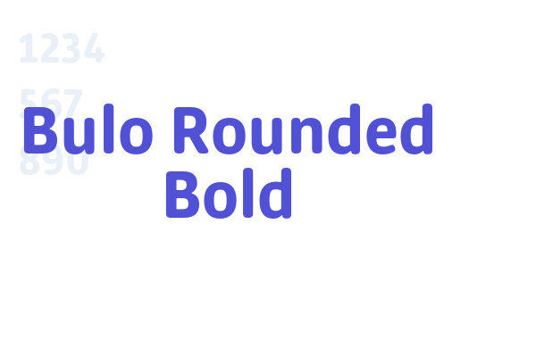 Bulo Rounded Bold font download