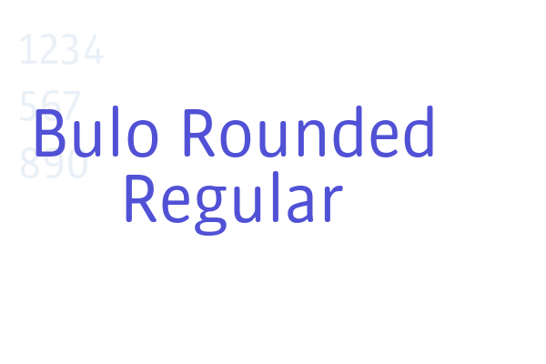 Bulo Rounded Regular font download