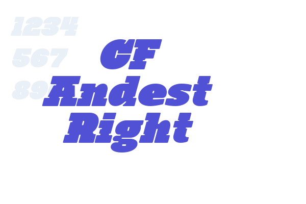 CF Andest Right font download