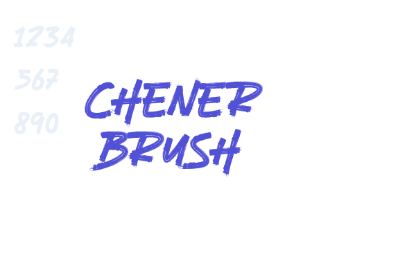 CHENER BRUSH font download