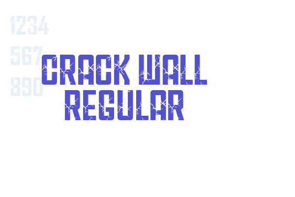 CRACK WALL Regular font download