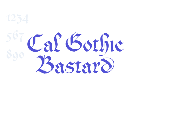 Cal Gothic Bastard font download